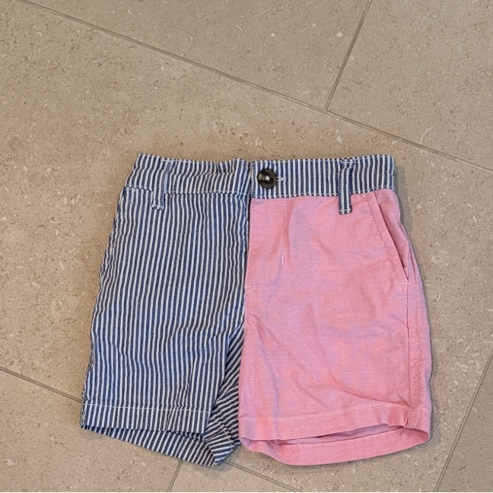 Ralph Lauren Kids Blue Striped and Pink Shorts 12 months